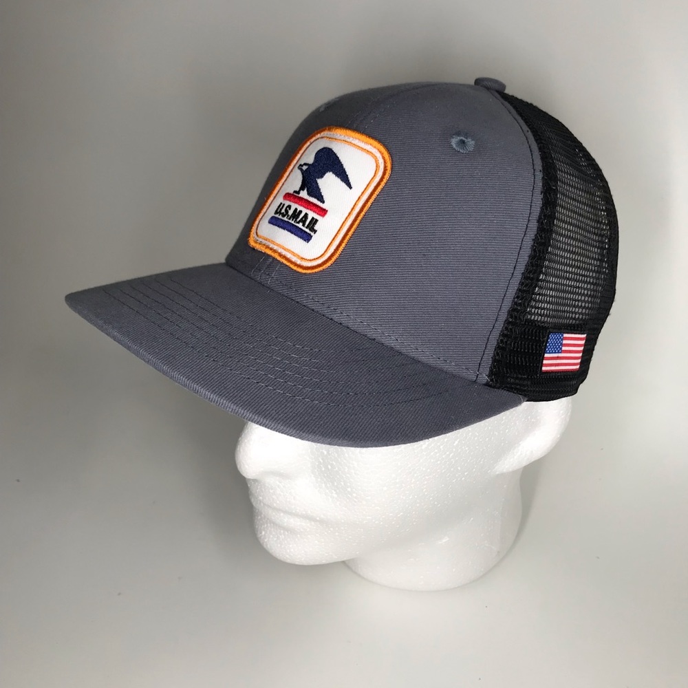 NEW, UNIQUE, & LIMITED-USPS MAILMAN-Mesh Snapback-Vintage Style Patch-RC…